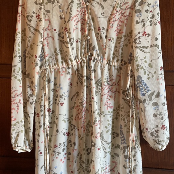 H&M sheer floral maxi dress overlay - Picture 2 of 4